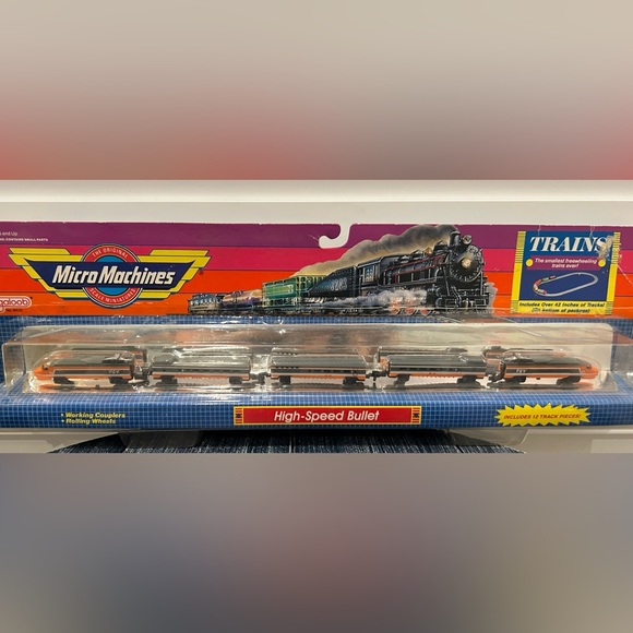 Vintage Micro Machines High Speed Bullet Train Set - Picture 2 of 7